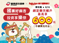 樂天銀行合作優惠2025